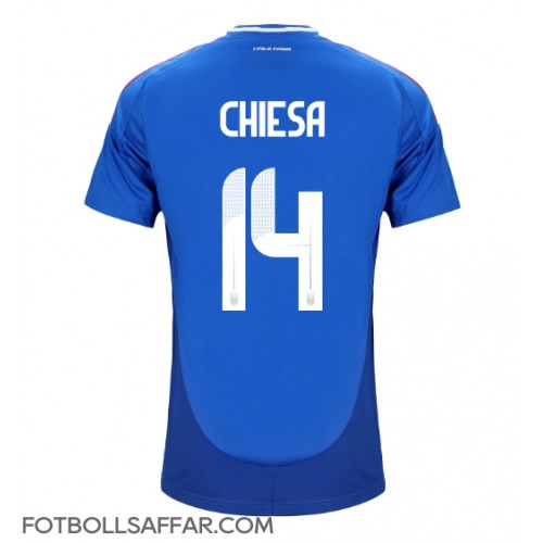 Italien Federico Chiesa #14 Hemmatröja EM 2024 Kortärmad